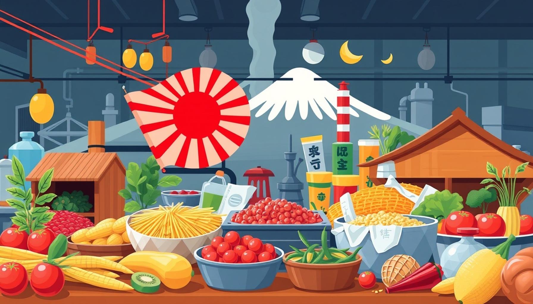 日本における食品産業の進化：生産における持続可能性と新しい技術